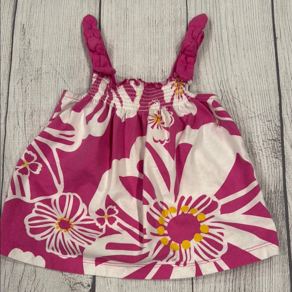 Carter's Baby Girls Hot Pink Floral Knit Top